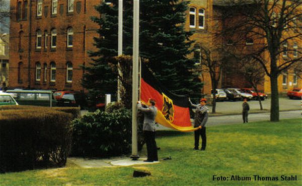 Einholen der Flagge